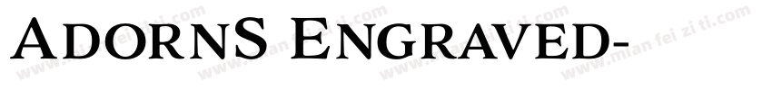 AdornS Engraved字体转换